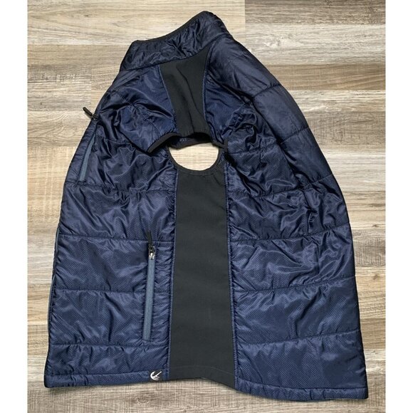 Legendary Anglers Mens XL Topwater Navy Blue Quilted Puffer Vest Zipper Pockets - Picture 4 of 13